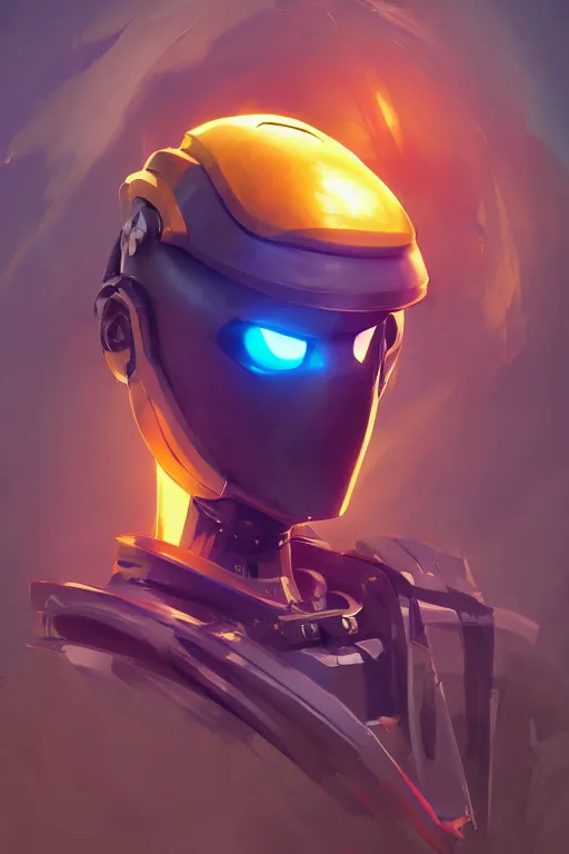 Image similar to epic mask helmet robot ninja portrait stylized as fornite style game design fanart by concept artist gervasio canda, behance hd by jesper ejsing, by rhads, makoto shinkai and lois van baarle, ilya kuvshinov, rossdraws global illumination radiating a glowing aura global illumination ray tracing hdr render in unreal engine 5