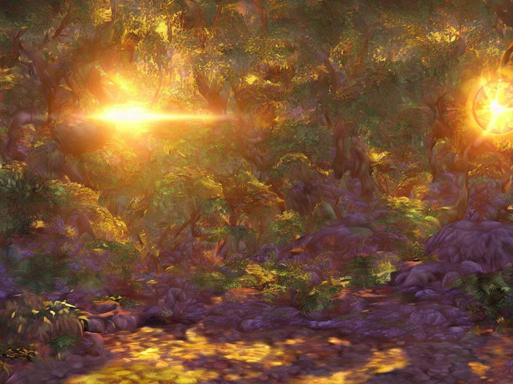 Prompt: the orb of time, sunlight study, art nouveau, by albert bierstadt and ( ( ( ( lisa frank ) ) ) ), 8 k, sharp focus, octane render, ( ( ( ( kauai ) ) ) )