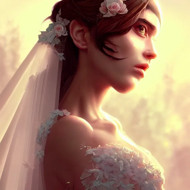 Prompt: epic professional digital art of 👰‍♀️🐸🥰,best on artstation, cgsociety, wlop, Behance, pixiv, astonishing, impressive, outstanding, epic, cinematic, stunning, gorgeous, much detail, much wow, masterpiece.