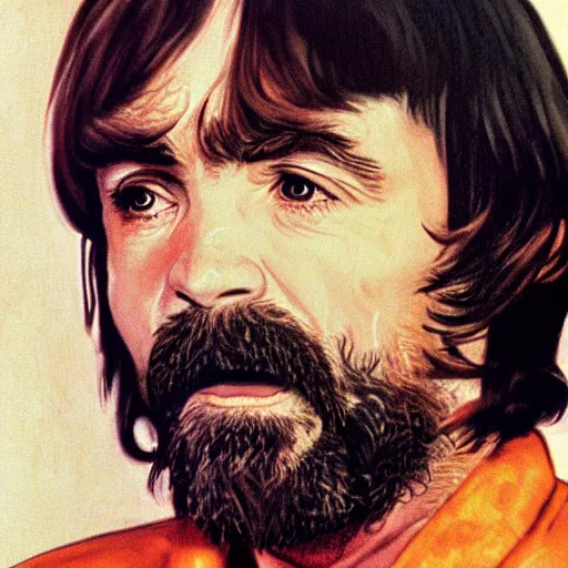 Prompt: charles manson singing with the beatles, portrait, high quality photography, realistic, detailed, uncropped, face detail,