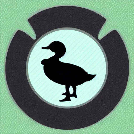 Image similar to a duck, modern, pictorial mark, iconic logo symbol