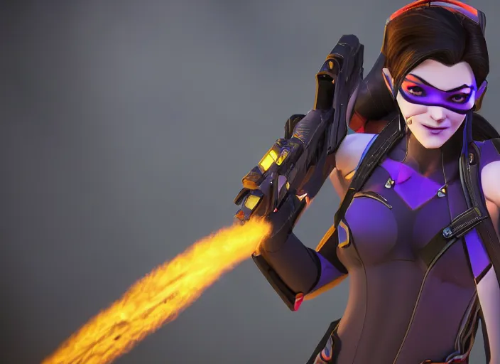 Image similar to widowmaker, overwatch, 4 k, high detailed