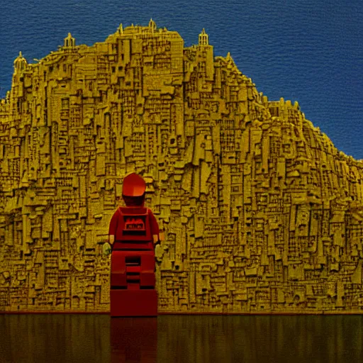 Prompt: lego beksinski