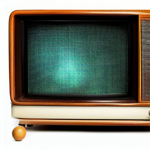 Prompt: vintage television, displaying white noise, static, static noise, visual noise