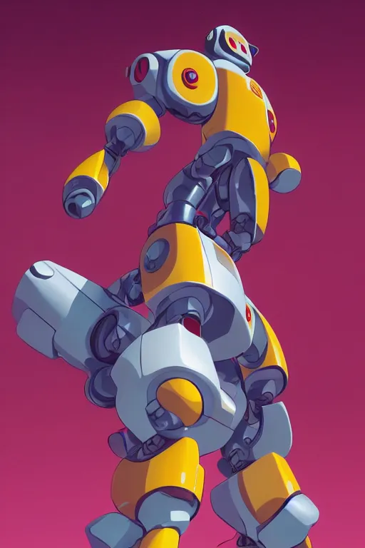 Image similar to metabots medabots medarotto medarot robot minimalist comics, behance hd by jesper ejsing, by rhads, makoto shinkai and lois van baarle, ilya kuvshinov, rossdraws global illumination ray tracing hdr radiating a glowing aura