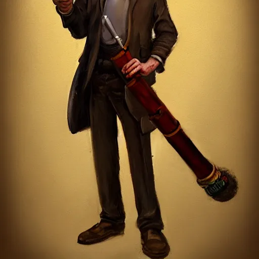 Image similar to an oil drawing of a young vampire with a pipe in his hand, a character portrait by muggur, disco elysium character, featured on deviantart, fantasy art, concept art, official art, hd mod