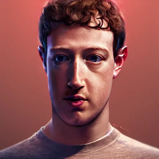 Prompt: Mark Zuckerberg smoking multiple cigarettes, portrait by Cedric Peyravernay, highly detailed, excellent composition, cinematic concept art, dramatic lighting, trending on ArtStation