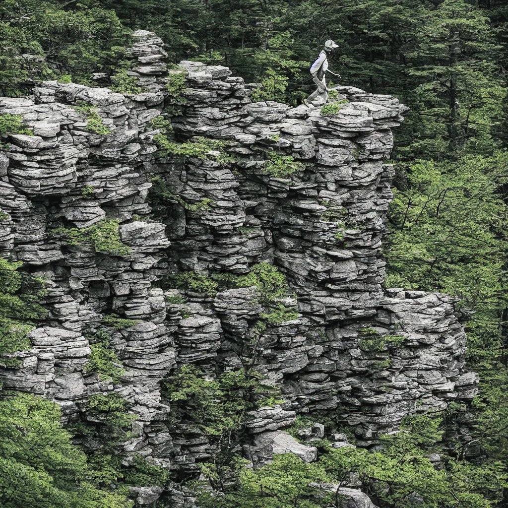 Image similar to the strider at mohonk ridge, minimalistic album cover, digital, no text, no watermarks, graphic design patterns