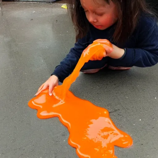 Image similar to orange slime, 2 5 4 0 9 6 2 9 8 4,