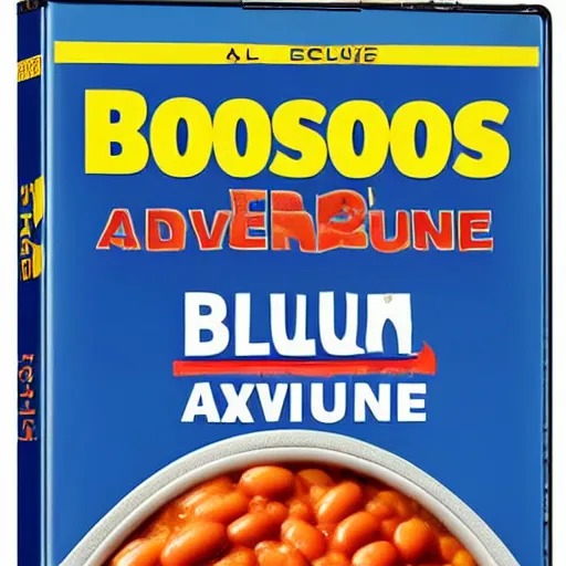 Prompt: boris johnson's baked bean adventure blu-ray DVD case still sealed in box, ebay listing