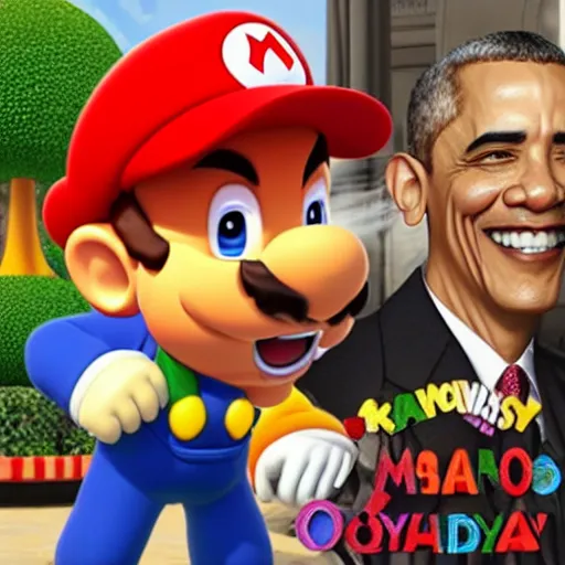 Prompt: “ obama calls bowser gay in mario odyssey. ”