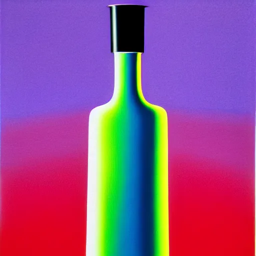 Image similar to vodka bottle by shusei nagaoka, kaws, david rudnick, airbrush on canvas, pastell colours, cell shaded, 8 k