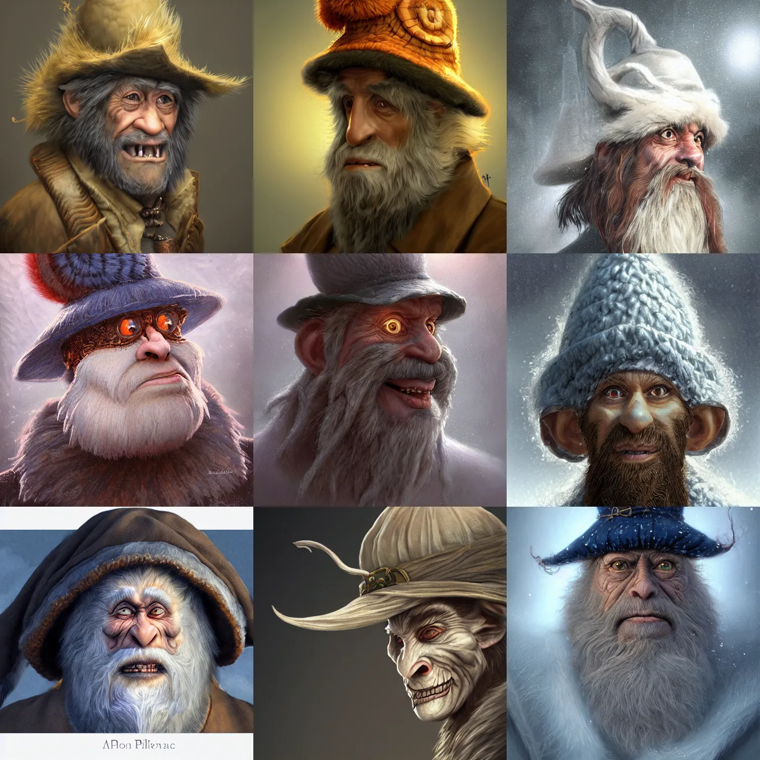 Image similar to a wlop 3 d render of very very very very highly detailed beautiful mystic portrait of a horror wind phantom ape mage with stylish hat and frosty background by anton pieck, intricate, extremely detailed, digital painting, artstation, concept art, smooth, sharp focus, illustration, intimidating lighting, incredible art,