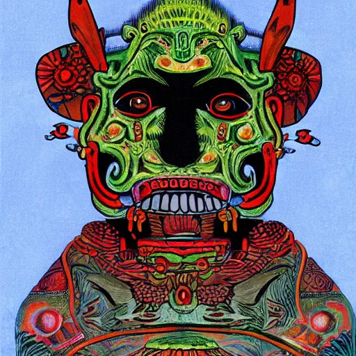 Image similar to portrait of xolotl