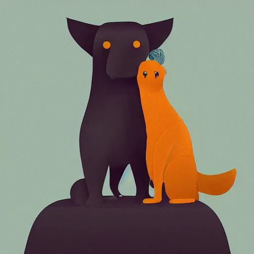 Image similar to best friends, illustration by olivia, mads berg