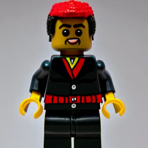 Image similar to Kanye West as a Lego minifigure