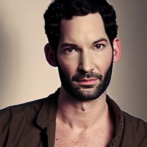 Image similar to Tom Ellis as a Demon