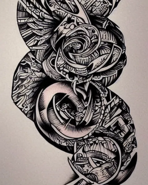 Image similar to cool tattoo design art