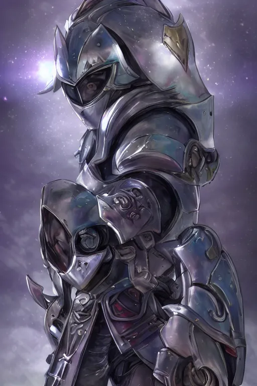 Image similar to helmet armor guardian destiny in witch queen illumination ray tracing hdr fanart arstation by sung choi robot ninja mask and eric pfeiffer and gabriel garza and casper konefal