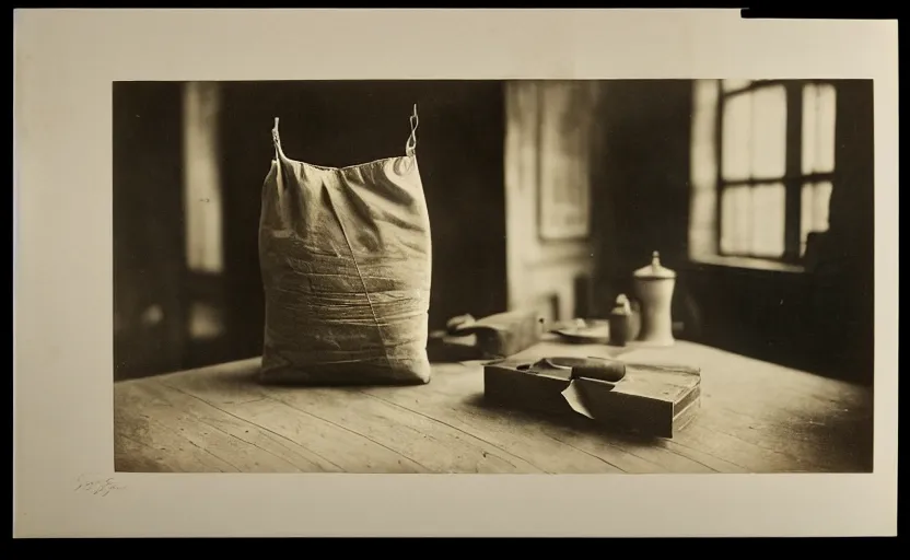 Prompt: studio's dustbag, detailed by alfred stieglitz albumin print 1 9 0 0 s