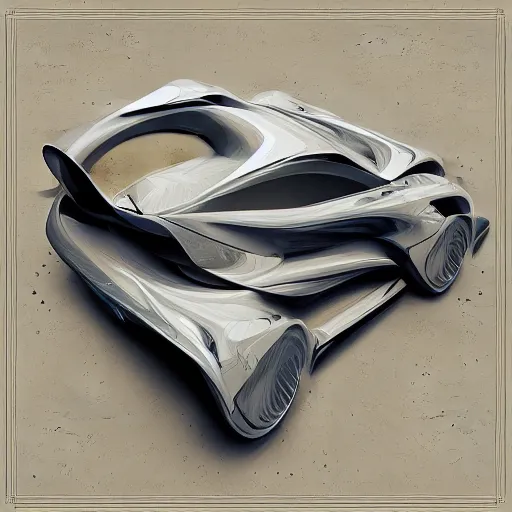 Image similar to car Ash Thorp khyzyl saleem car : in oil liquid organic architecture style : 7, u, x, y, o pattern