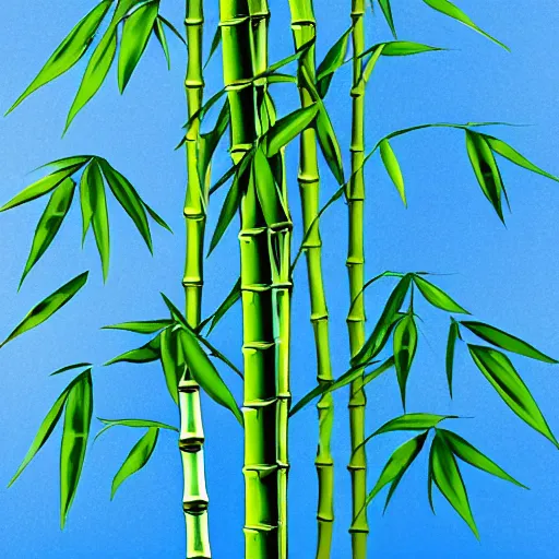 Image similar to lucky bamboo plant with blue background