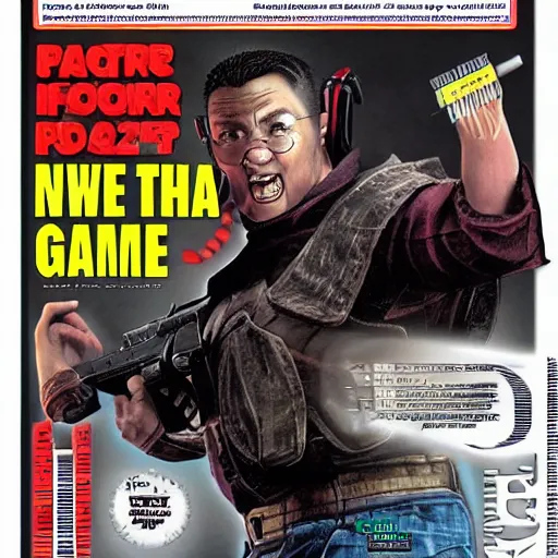 Image similar to “ a scan of the cover of a game informer magazine circa 2 0 0 6 ”