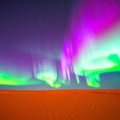 Image similar to northern lights over the sahara desert