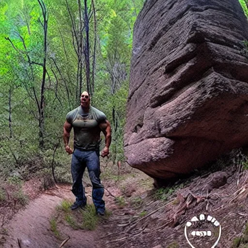 Image similar to dwayne the rock johnson trail cam