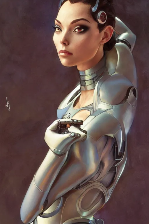 Prompt: cyborg princess tiana as aeon flux profile picture by Margaret Keane, dynamic pose, intricate, futuristic, fantasy, elegant, by Stanley Artgerm Lau, greg rutkowski, thomas kindkade, alphonse mucha, loish, norman Rockwell,