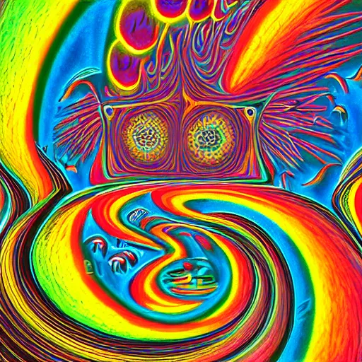 Image similar to aruba, psychedelic art, lsd, highly detailed, perfect, 8 k, concept art, by alex grey