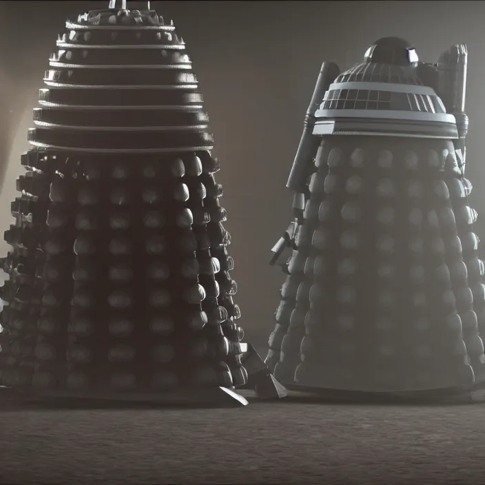 Prompt: donald trump as a dalek from doctor who, photorealistic, 4 k hd