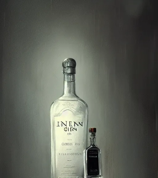 Image similar to liam neeson in a gin bottle. magical atmosphere. art by greg rutkowski. lifelike. very detailed 8 k. intricate. soft light. nikon d 8 5 0.