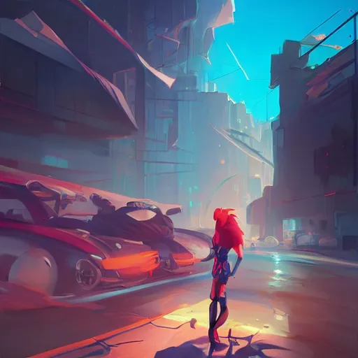 Image similar to hero world rockoa €™ s modern life, behance hd by jesper ejsing, by rhads, makoto shinkai and lois van baarle, ilya kuvshinov, rossdraws global illumination