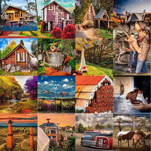 Image similar to a jigsaw puzzle made from wood, 1000 pieces, beautiful photography