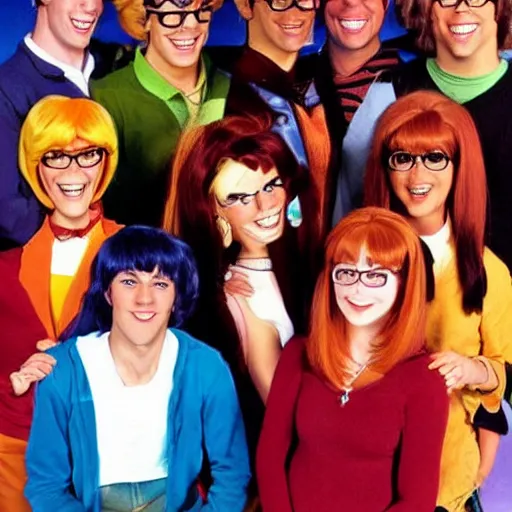Image similar to the scooby doo gang as real people