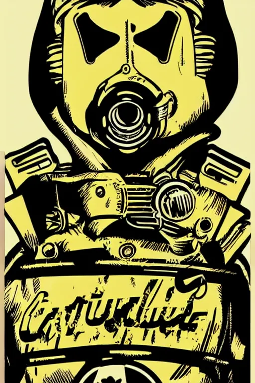 Image similar to fallout 7 6 retro futurist illustration art by butcher billy, sticker, colorful, illustration, highly detailed, simple, smooth and clean vector curves, no jagged lines, vector art, smooth andy warhol style