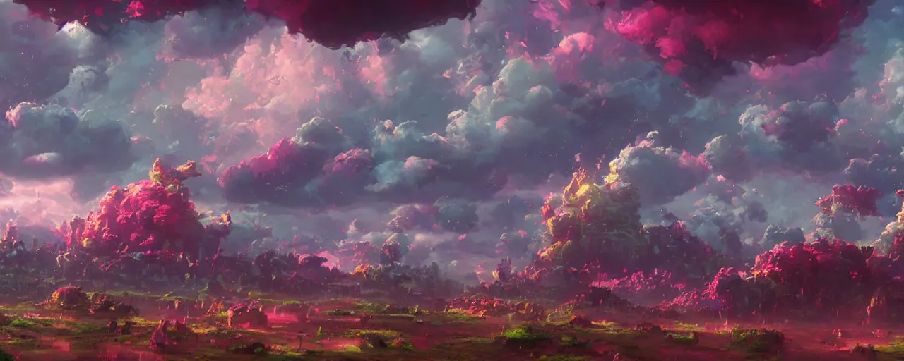 Prompt: ” tileable clouds, [ cinematic, detailed, epic, widescreen, opening, establishing, mattepainting, photorealistic, realistic textures, octane render, art by paul lehr ] ”