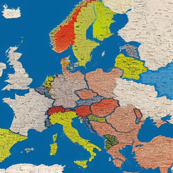 Image similar to World map with Europe missing