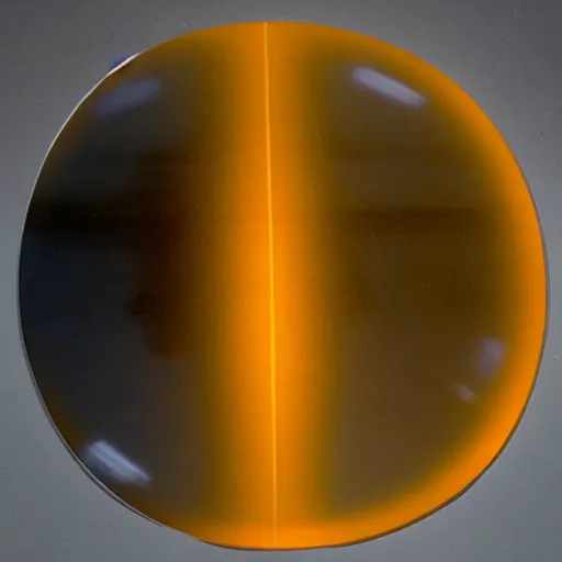 Image similar to large translucent but visible disk-shaped