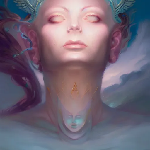 Image similar to portrait of a goddess of dreams by pete mohrbacher and greg rutkowski and wlop and artgerm, digital art, unreal engine 5, trending on artstation, deviantart, pinterest, rule of thirds, 4 k uhd image