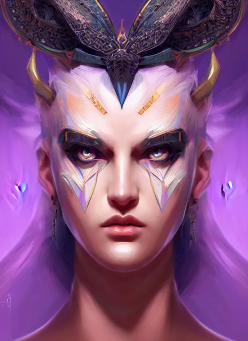 Image similar to symmetry!! portrait!! of a female character astarte, fantasy, sketch color, intricate, elegant, highly detailed, digital painting, artstation, concept art, smooth, sharp focus, illustration, art by grzegorz przybys and yintion j - jiang geping, color rob shields