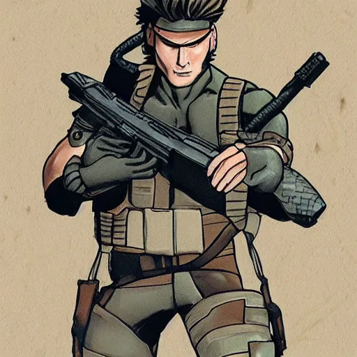 Image similar to Serpent as Solid Snake