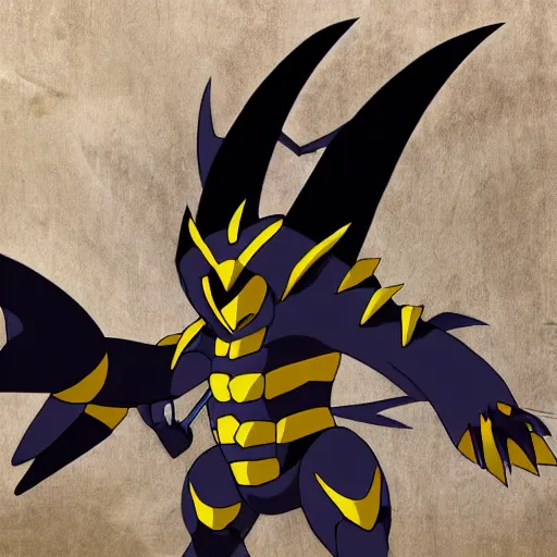 Prompt: giratina in real life