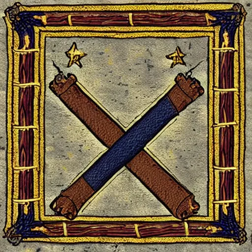 Prompt: flag of nathalses's chain, fantasy, medieval