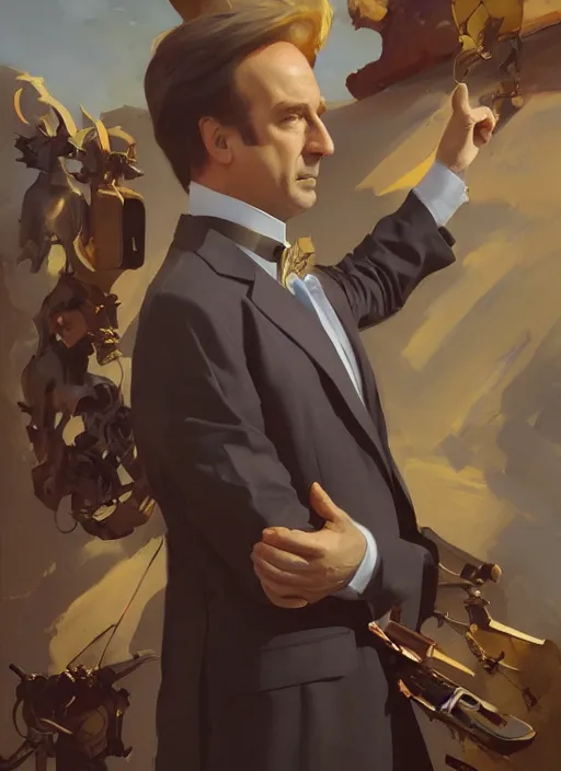 Prompt: portrait of saul goodman, painting by sargent and leyendecker, fantasy, medium shot, asymmetrical, intricate, elegant, matte painting, illustration, hearthstone, by rhads, by greg rutkowski, by greg tocchini, by james gilleard, by joe fenton