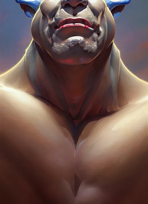 Image similar to Portrait of Panthro of The Thundercafs, muscular, intricate, elegant, highly detailed, digital painting, artstation, concept art, smooth, sharp focus, illustration, art by artgerm and greg rutkowski and alphonse mucha