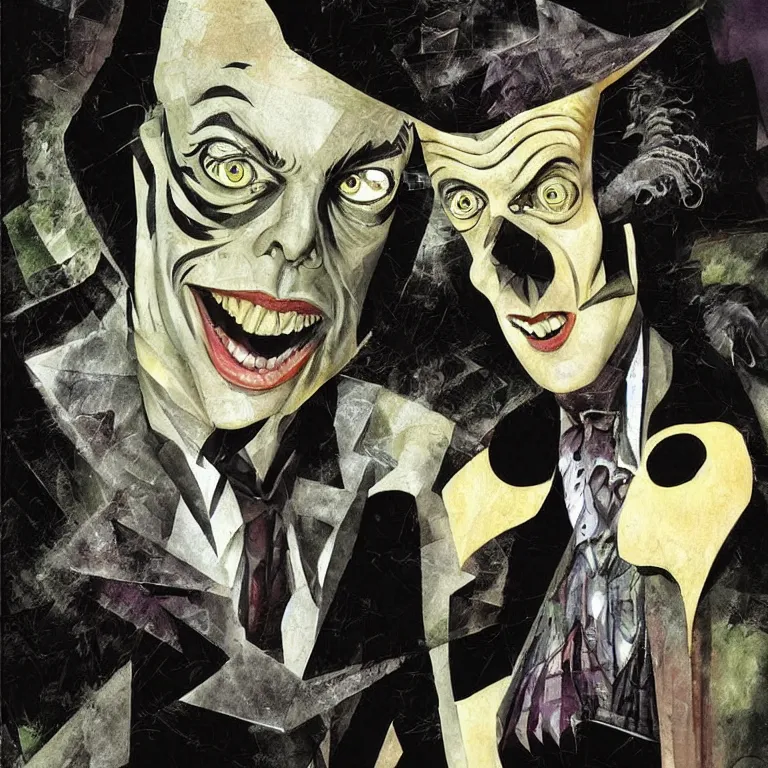 Image similar to Michael Keaton Beetlejuice by Dave McKean