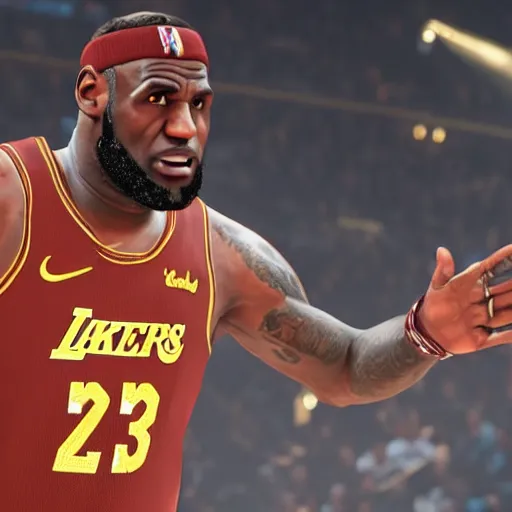 Image similar to LeBron James in red dead redemption 2 4k detail