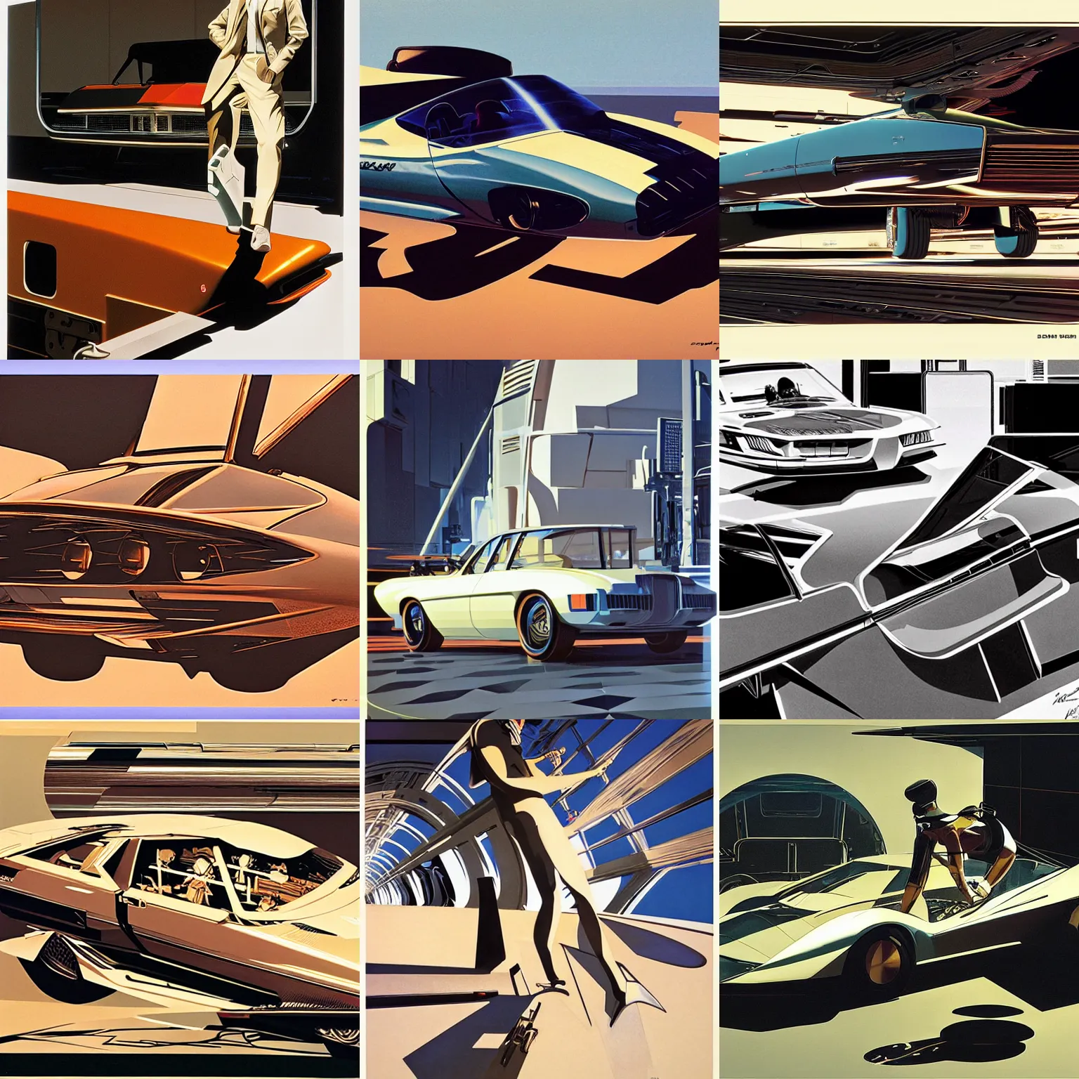 Image similar to syd mead